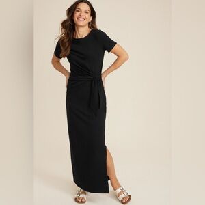 Maurice’s 24/7 waist tie midi dress Size Medium, color Black